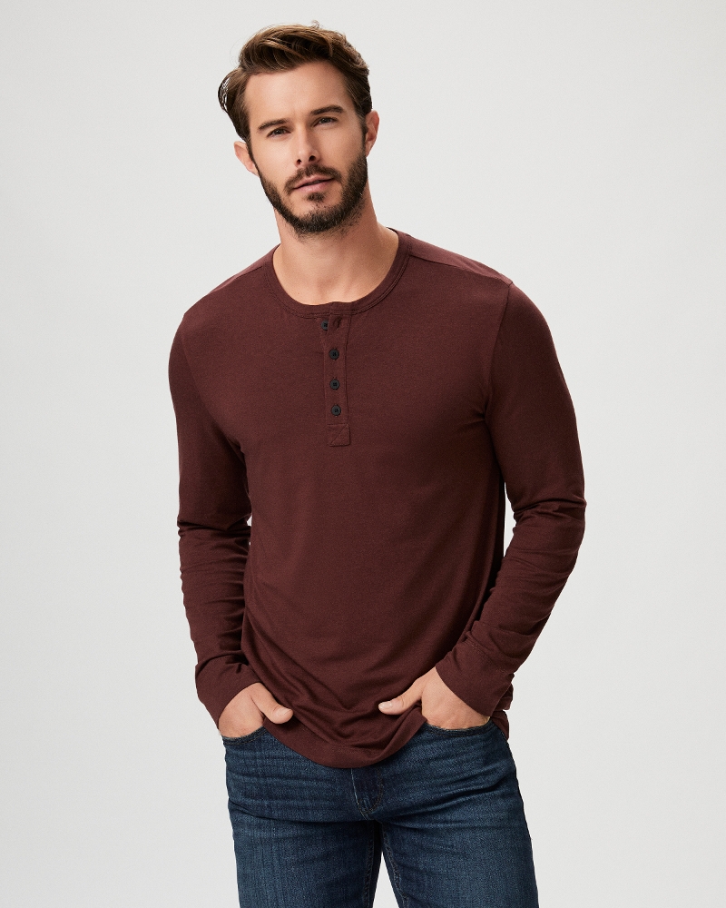 Garrett Henley Tee - Deep Aubergine